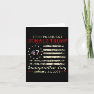 Donald Trump President Inauguration Day 2025 Card