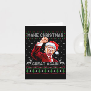 Donald Trump President Make Christmas Great Again Card
