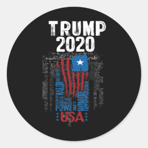 Donald Trump Presidential Election Republican Supp Classic Round Sticker