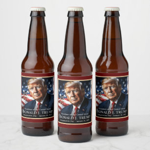 Donald Trump Presidential Inauguration Collector's Beer Bottle Label