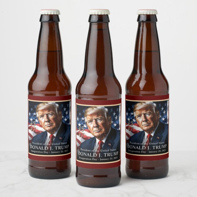Donald Trump Presidential Inauguration Collector's Beer Bottle Label (Bottles)