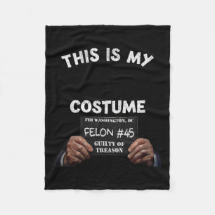 Donald Trump Prison Halloween Costume  Fleece Blanket