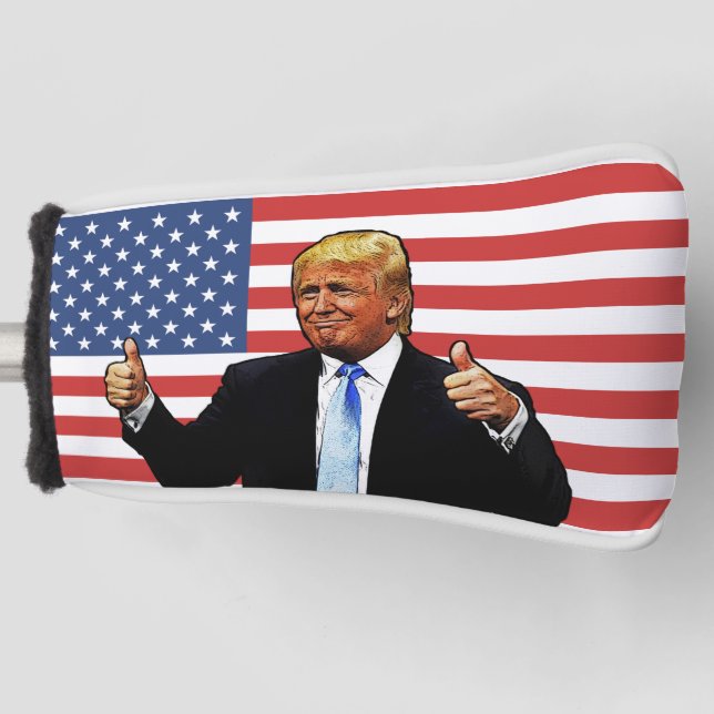 DONALD TRUMP PUTTER GOLF HEAD COVER (Front)