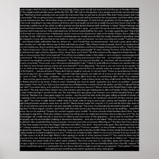 Donald Trump quotes on dark Poster