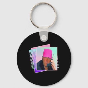 Donald Trump Retro 80s 90s Graphic  Key Ring