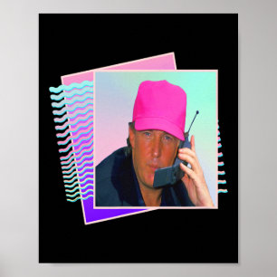 Donald Trump Retro 80s 90s Graphic  Poster