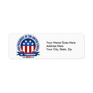Donald Trump Return Address Label