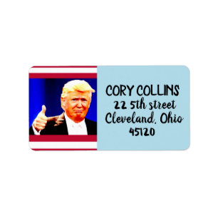 DONALD TRUMP RETURN ADDRESS LABELS