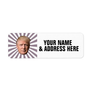 DONALD TRUMP RETURN ADDRESS LABLES LABEL