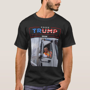 Donald Trump Rides In Garbage Truck Shirt Garbage 