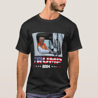 Donald Trump rides in garbage truck T-Shirt