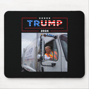 Donald Trump Rides In Garge Truck Shirt Garge Tee  Mouse Pad