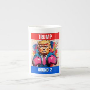 DONALD TRUMP - ROUND 2 BONE CHINA MUG