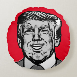 DONALD TRUMP  ROUND CUSHION