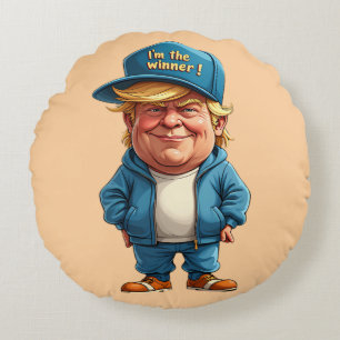 Donald Trump Round Cushion
