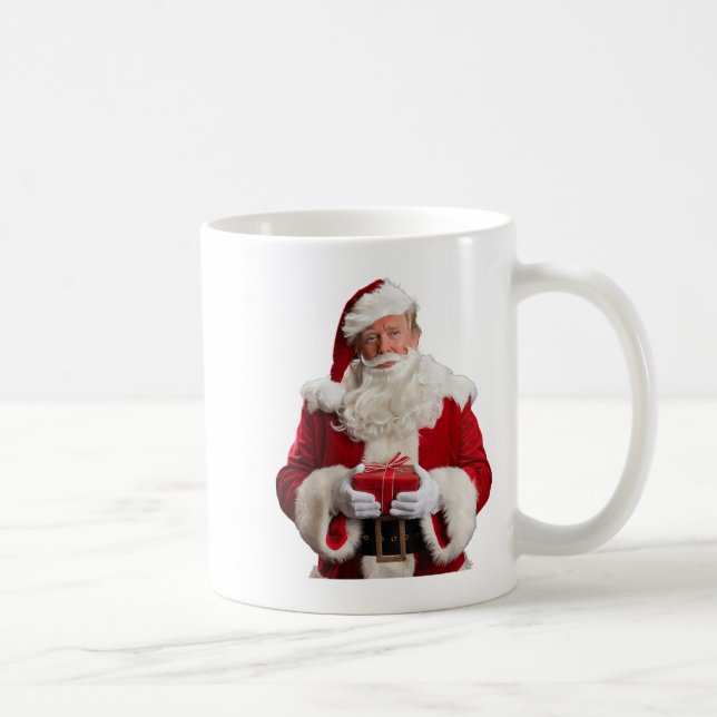 Donald Trump Santa Claus Christmas Xmas Usa Presid Coffee Mug (Right)