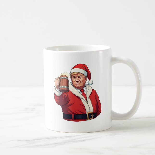 Donald Trump Santa Claus Merry Christmas Coffee Mug (Right)