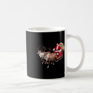 Donald Trump Santa Claus Sleigh Christmas Xmas Usa Coffee Mug