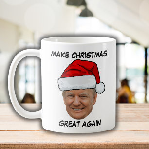 Donald Trump Santa hat Make Christmas Great Again  Coffee Mug