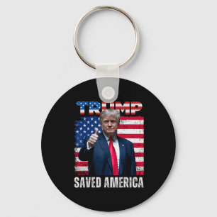 Donald Trump Saved America 47th President Inaugura Key Ring