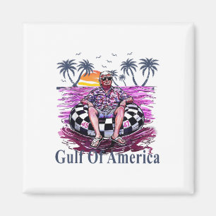 Donald Trump Shirt Gulf Of Us America 2025 Gulf Me Magnet