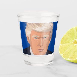 DONALD TRUMP SHOT GLASS GLASSES