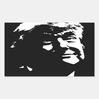 Donald Trump Silhouette Trumphead Rectangular Sticker