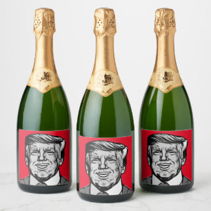 DONALD TRUMP  SPARKLING WINE LABEL