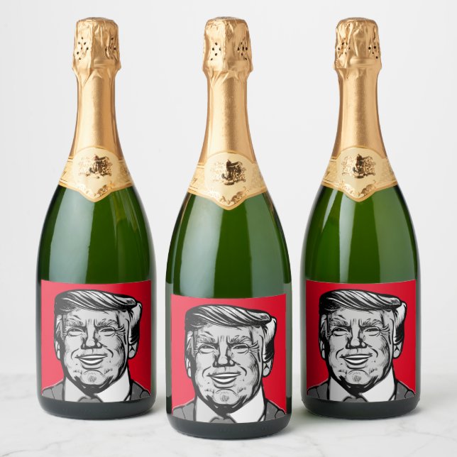 DONALD TRUMP  SPARKLING WINE LABEL (Bottles)
