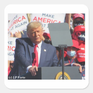 Donald Trump Square Sticker