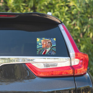 Donald Trump Starry Night Van Gogh Art Style 2024