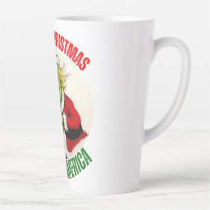 DONALD TRUMP - STEALING CHRISTMAS, SAVING AMERICA LATTE MUG