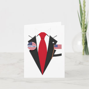 Donald Trump Suit And Tie Halloween Costume 1 Card
