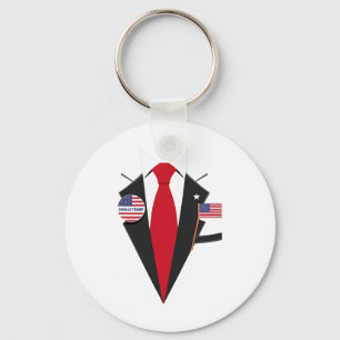 Donald Trump Suit And Tie Halloween Costume 1  Key Ring