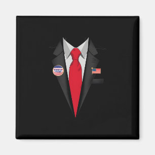 Donald Trump Suit And Tie Halloween Costume Magnet