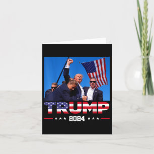 Donald Trump Survived Shooting At Election Rally Card