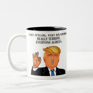 Donald Trump - terrific dad fathers day birthday Two-Tone Coffee Mug