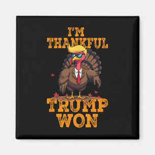 Donald Trump Thanksgiving Great Again I'm Thankful Magnet
