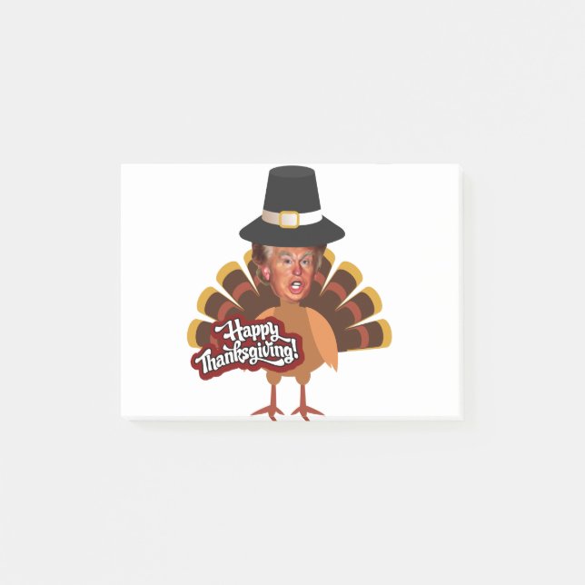 donald trump thanksgiving turkey post-it notes (Front)