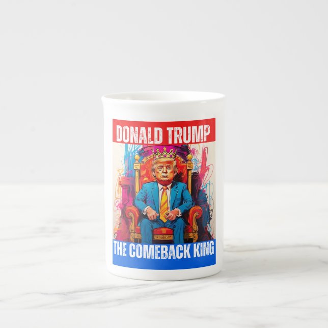 DONALD TRUMP - THE COMEBACK KING BONE CHINA MUG (Front)