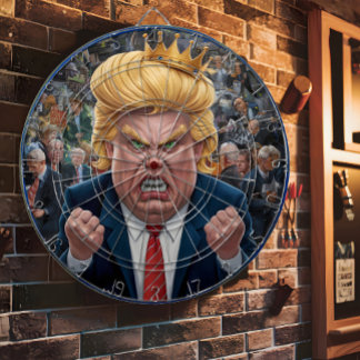 Donald Trump The King of Darts Dartboard