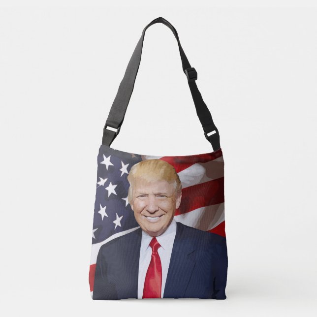 DONALD TRUMP TOTE PURSE CROSSBAG (Front)