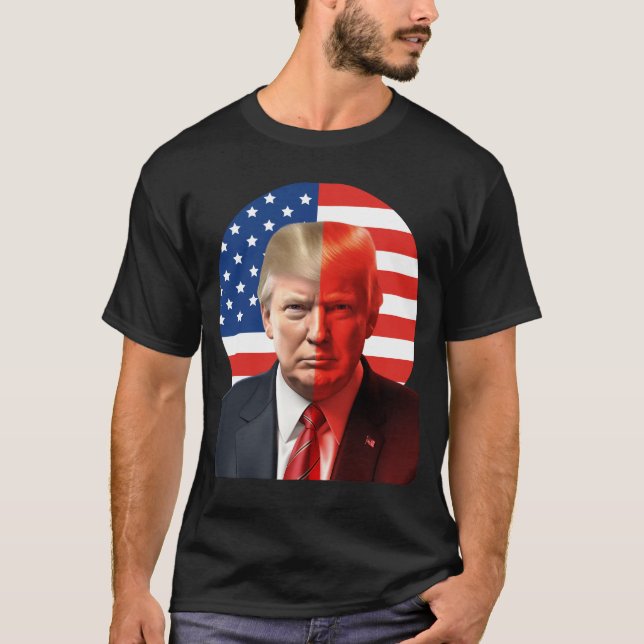Donald Trump Triumph Fist Pump 2024 Tee. T-Shirt (Front)