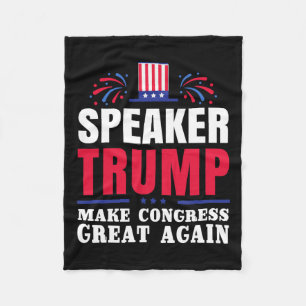 Donald Trump Trump Speaker Of The House Fleece Blanket