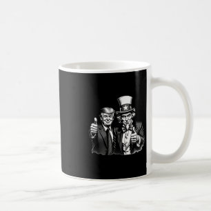 Donald Trump Uncle Sam Selfie Thumbs Up Funny Mens Coffee Mug