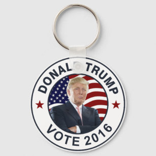 Donald Trump US Flag Key Ring