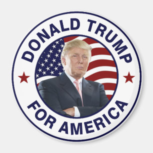Donald Trump US Flag Magnet