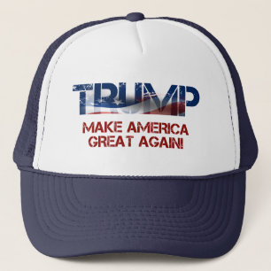 Donald Trump US Flag Trucker Hat