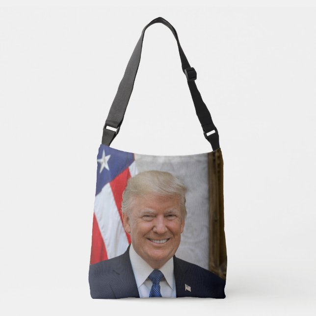 Donald Trump US President White House MAGA 2024  Crossbody Bag (Front)