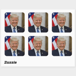 Donald Trump US President White House MAGA 2024  Square Sticker